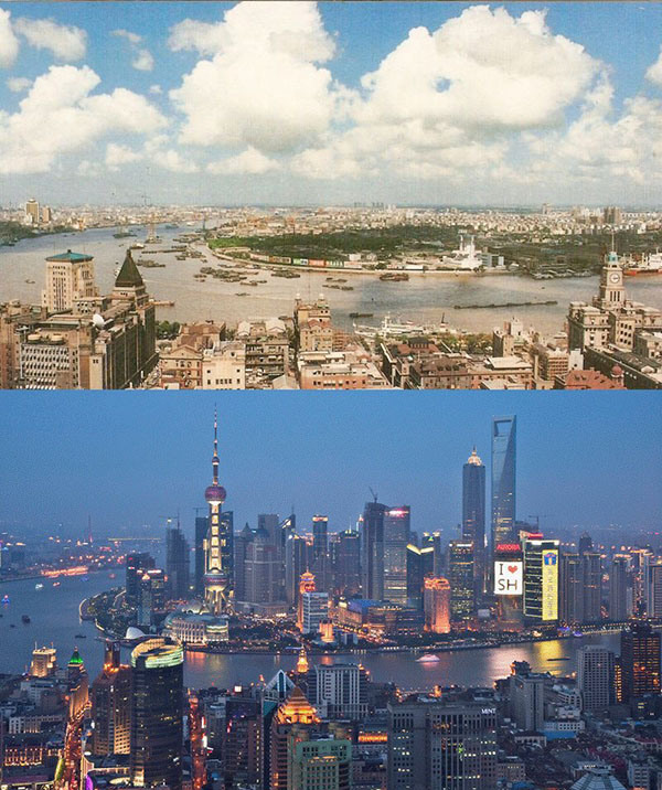 20 обзорных фотографий разных городов мира: тогда и сейчас