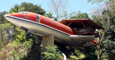 Необычный 727 Fuselage Home на борту Боинг 727 на побережье Коста-Рики