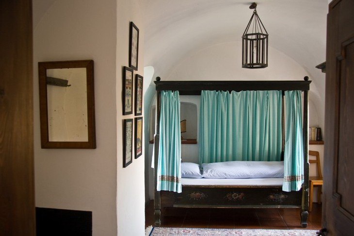 Спальня в номере отеля Burg Oberranna