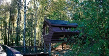 Домики-навесы в лесу - отель Canopy Village