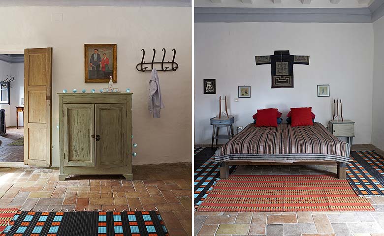Необычный дизайн спальни в номере La Frida
