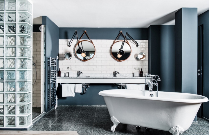 Гламурный отель в Вене: ванная комната