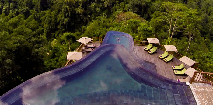 Бассейн отеля Hanging Gardens в Индонезии