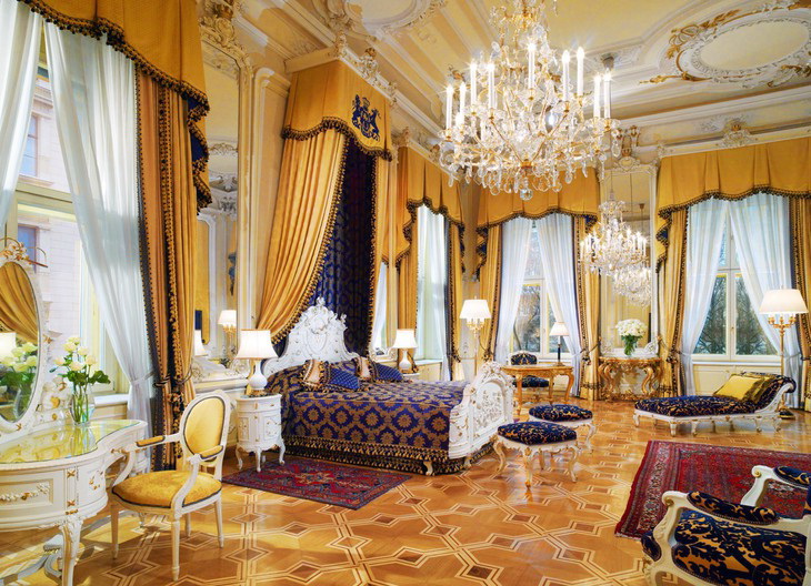 Роскошный дизайн интерьера номера в Hotel Imperial Vienna
