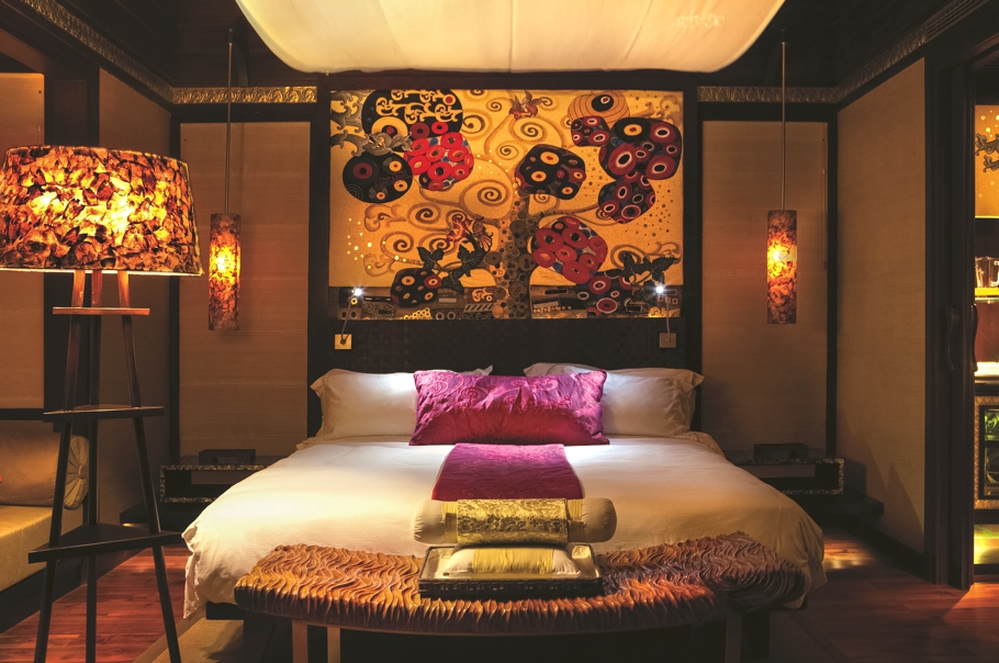 Потрясающее оформление спальни в номере Amarterra Villas Bali Nusa Dua