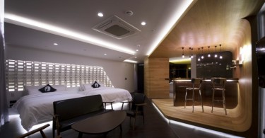 Гостиничный номер Lounge17 от студии SEUNGMO LIM, Инчхон, Южная Корея