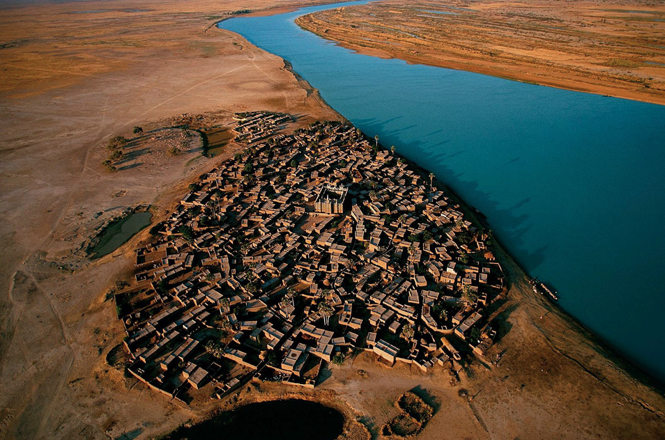 Красивые маленькие деревни - Река Нигер, Мали
