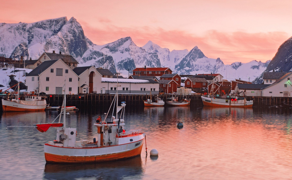 Красивые маленькие деревни - Норвегия