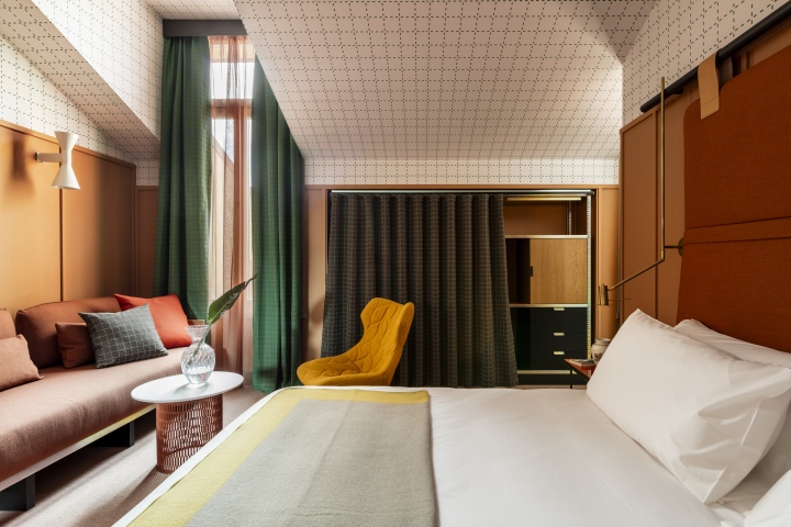 Потрясающий дизайн номера в Room Mate Hotel Giulia