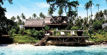 Экзотический отель Ratua Private Island на частном острове в Тихом океане