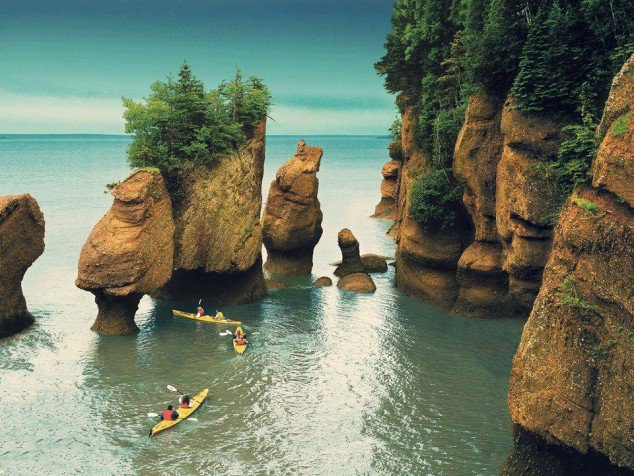 Самые лучшие места для отдыха - скалы New Brunswick
