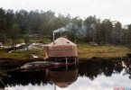 The Canvas Hotel - лагерь-отель на берегу норвежского озера для велосипедистов-экстремалов