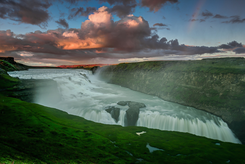 Достопримечательности мира - Gullfoss, Исландия