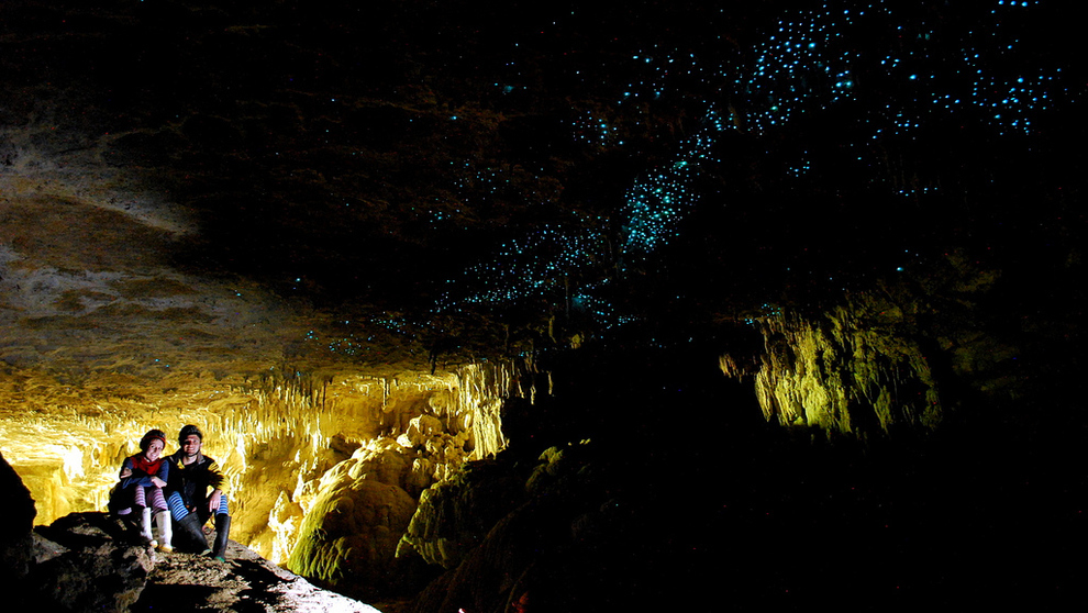 Достопримечательности мира - светящиеся пещеры Waitomo Glowworm