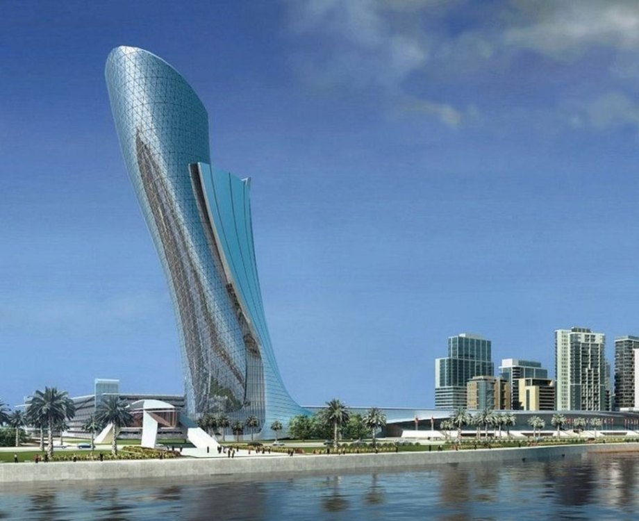 Удивительные здания мира - падающая башня в Абу-Даби