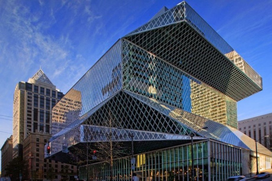 Удивительные здания мира - центральная библиотека Сиэтла